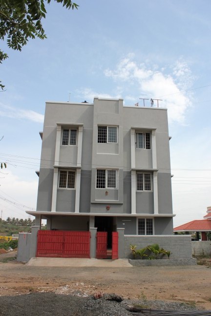 the hostel building ...